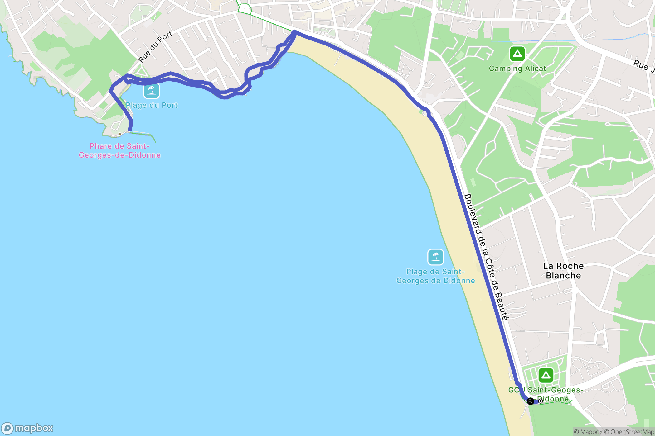 Saint-Georges-de-Didonne : carte du parcours de randonnée - France