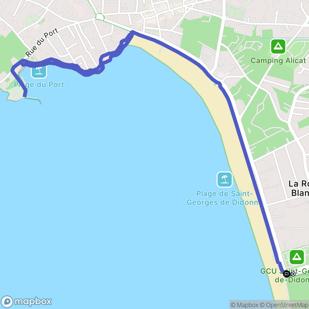 Saint-Georges-de-Didonne : carte du parcours de randonnée - France