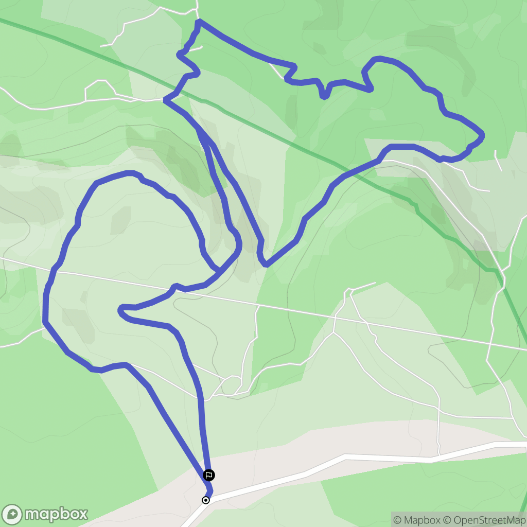 Roquefort-la-Bédoule : carte du parcours de randonnée - France