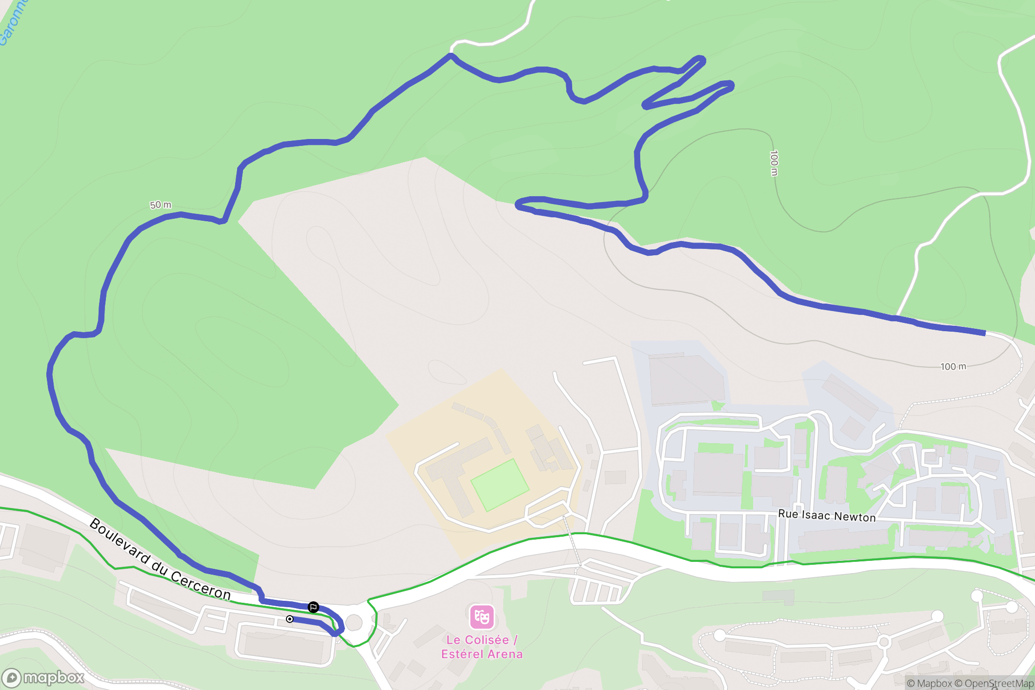 Saint-Raphaël : carte du parcours de randonnée - France