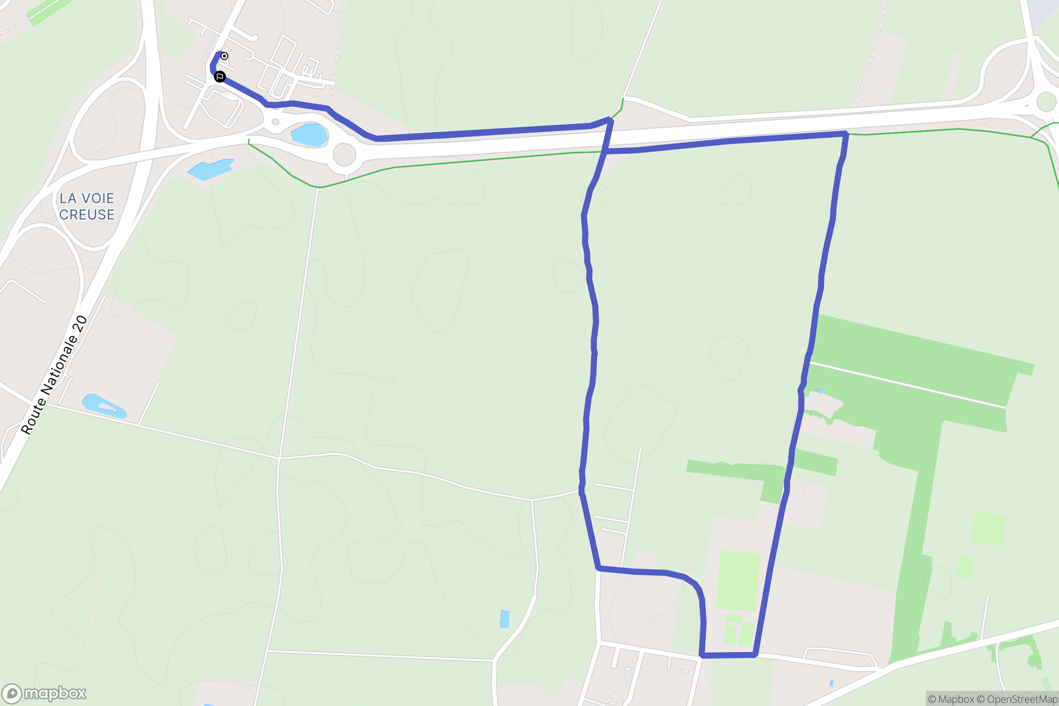 Avrainville : carte du parcours de randonnée - France