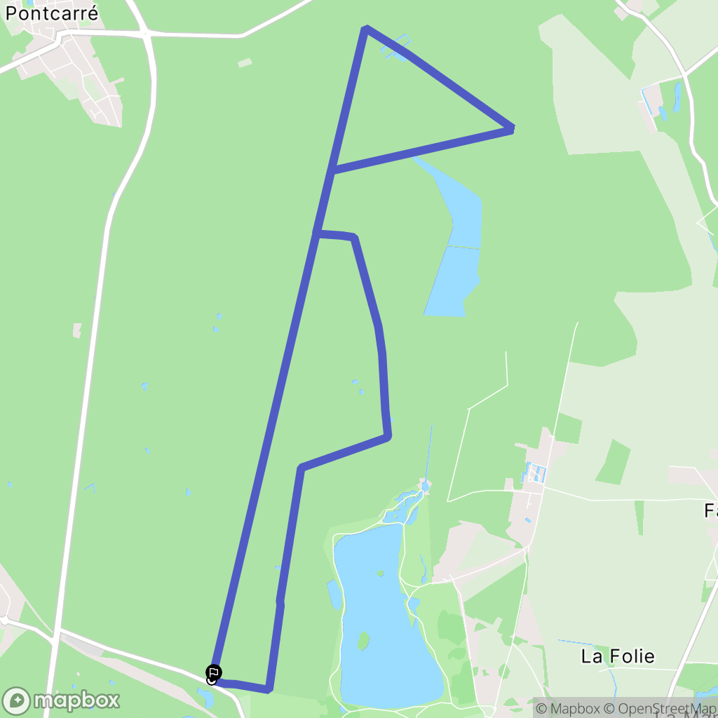 Gretz-Armainvilliers : carte du parcours de randonnée - France