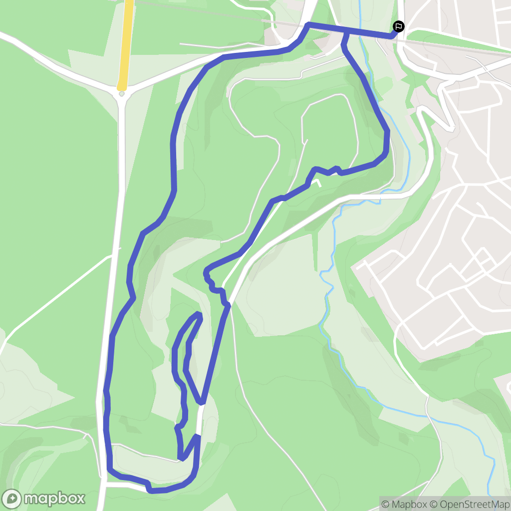 Chaumont : carte du parcours de randonnée - France