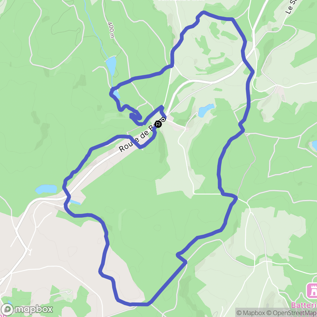 Renauvoid : carte du parcours de randonnée - France