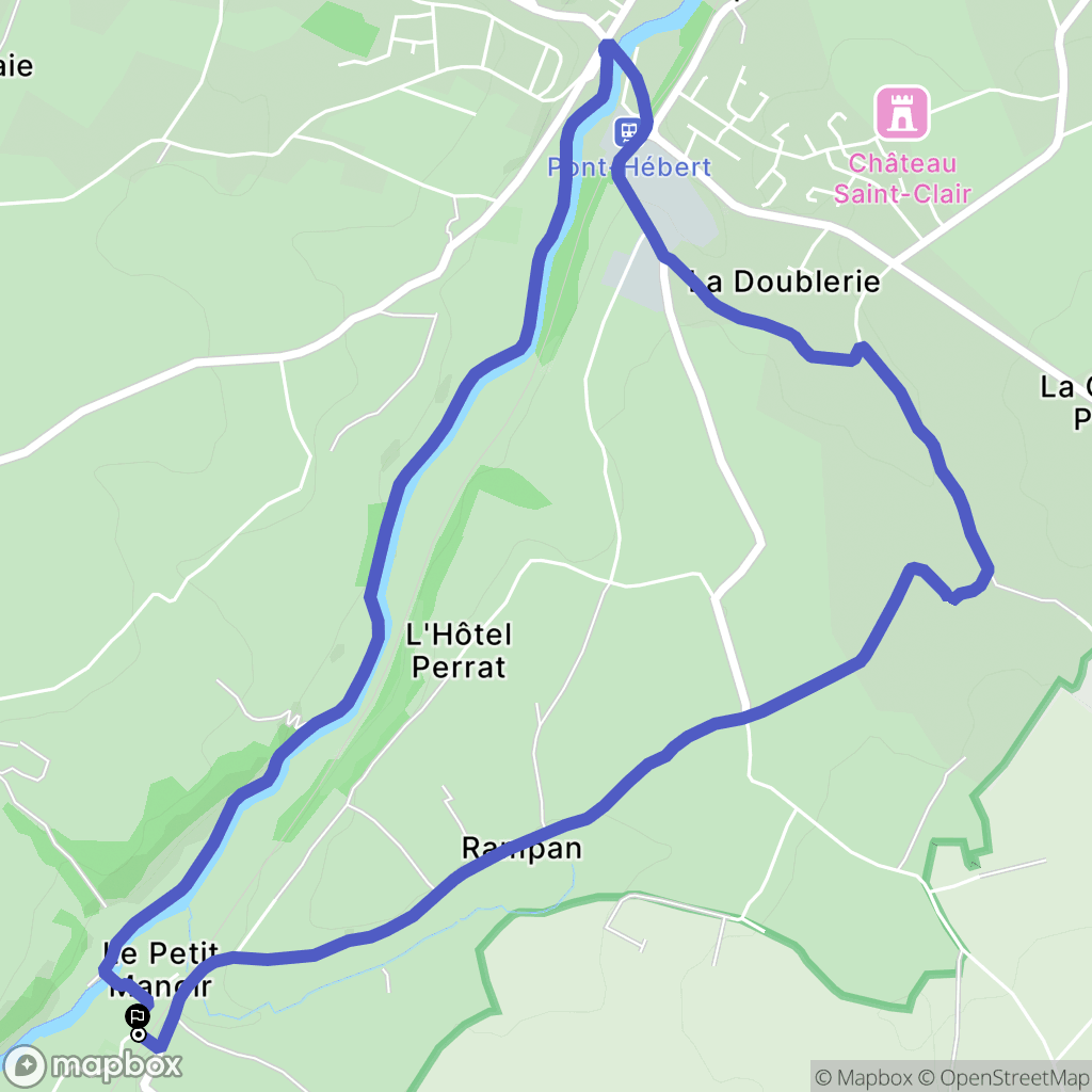 Rampan : carte du parcours de randonnée - France