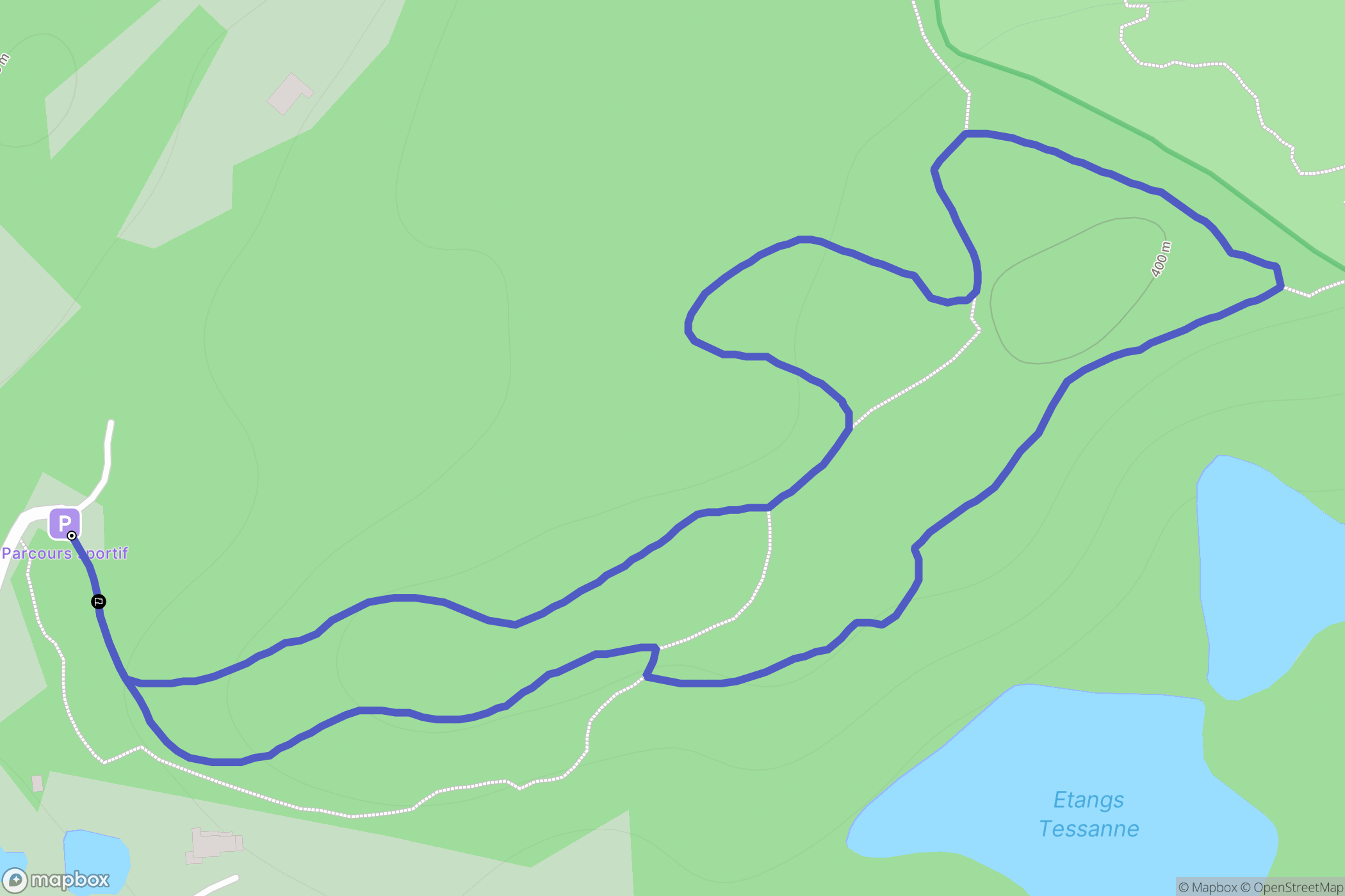 Mélisey : carte du parcours de randonnée - France