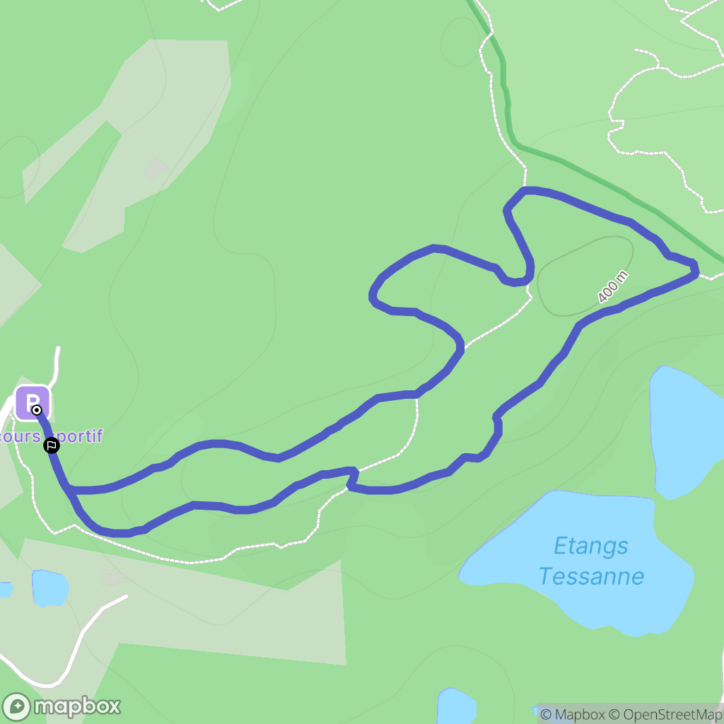 Mélisey : carte du parcours de randonnée - France