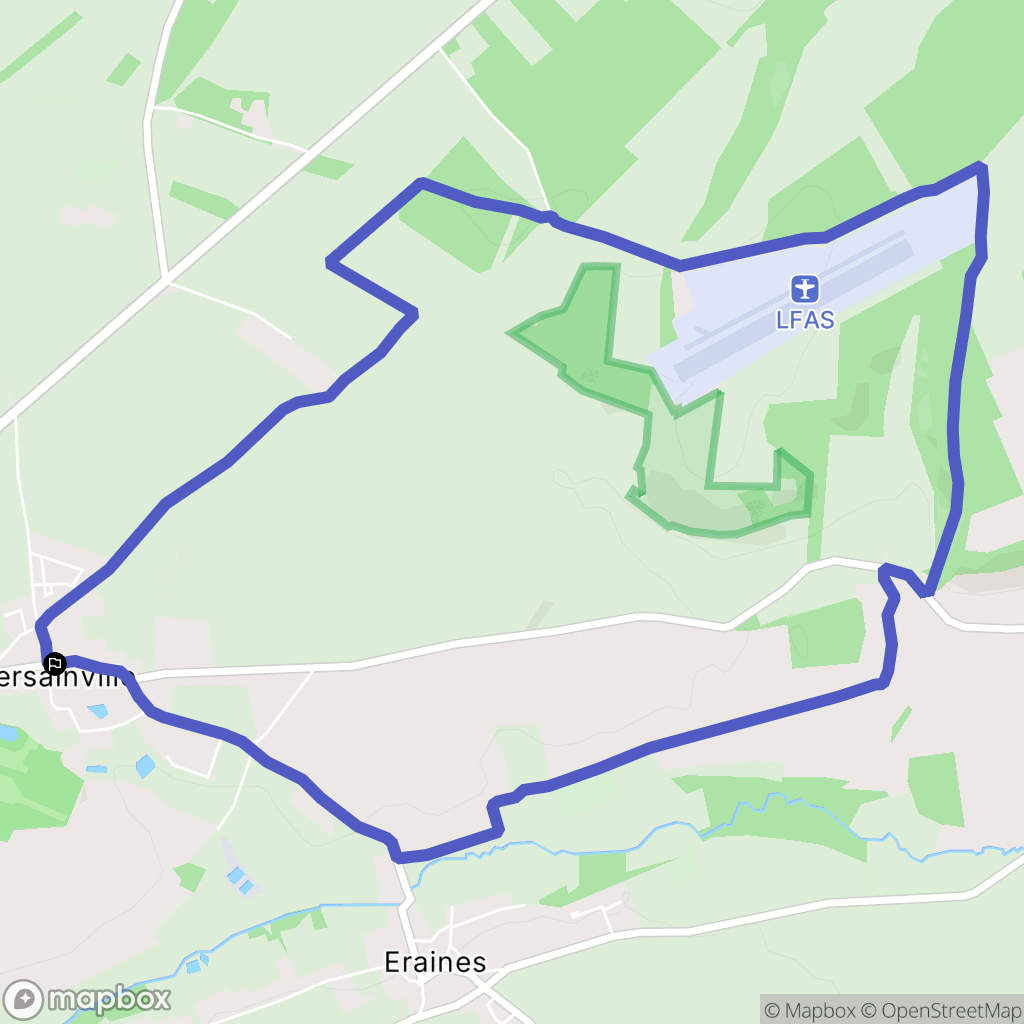 Versainville : carte du parcours de randonnée - France