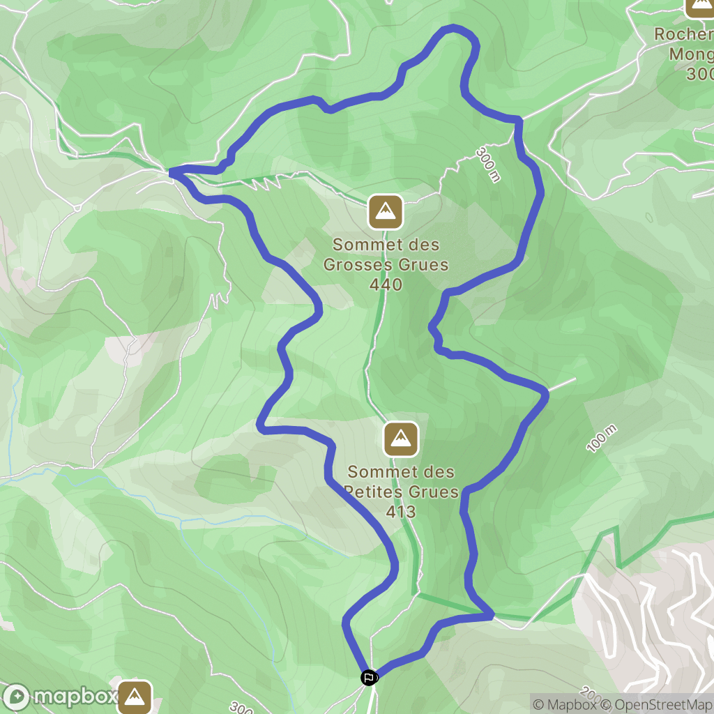 Saint-Raphaël : carte du parcours de randonnée - France