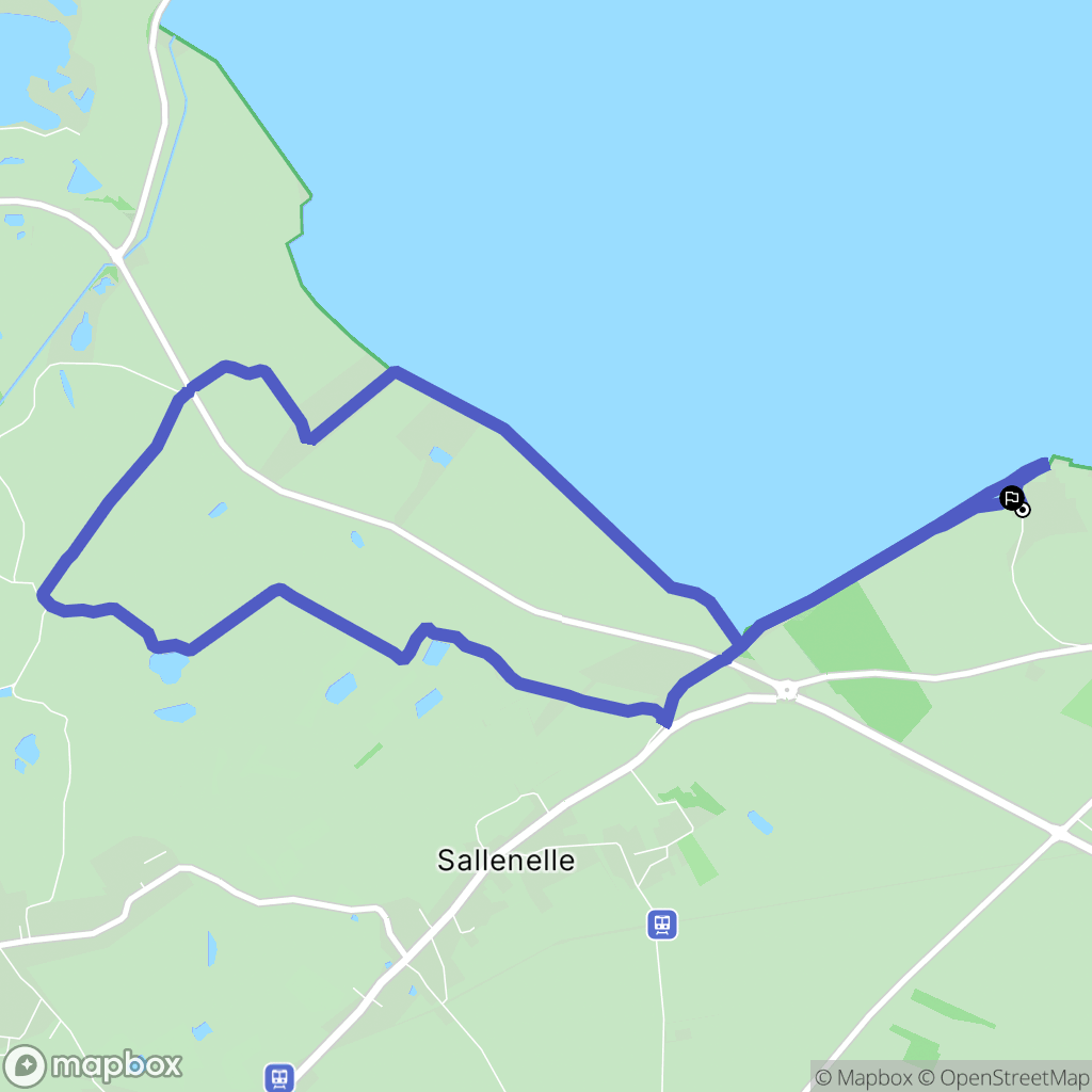 Saint-Valery-sur-Somme : carte du parcours de randonnée - France