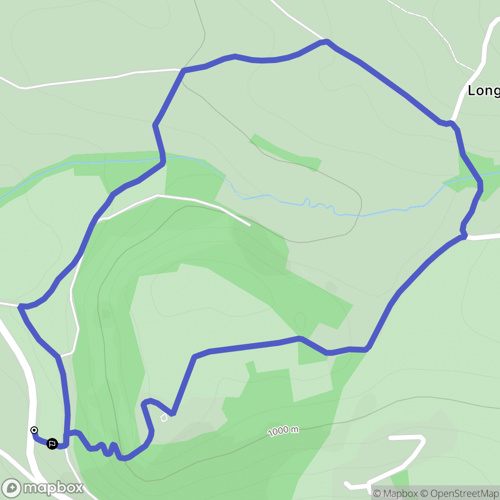 La Tour-d'Auvergne : carte du parcours de randonnée - France