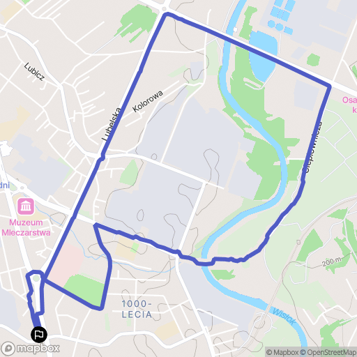 Rzeszów: mapa trasy - Poland
