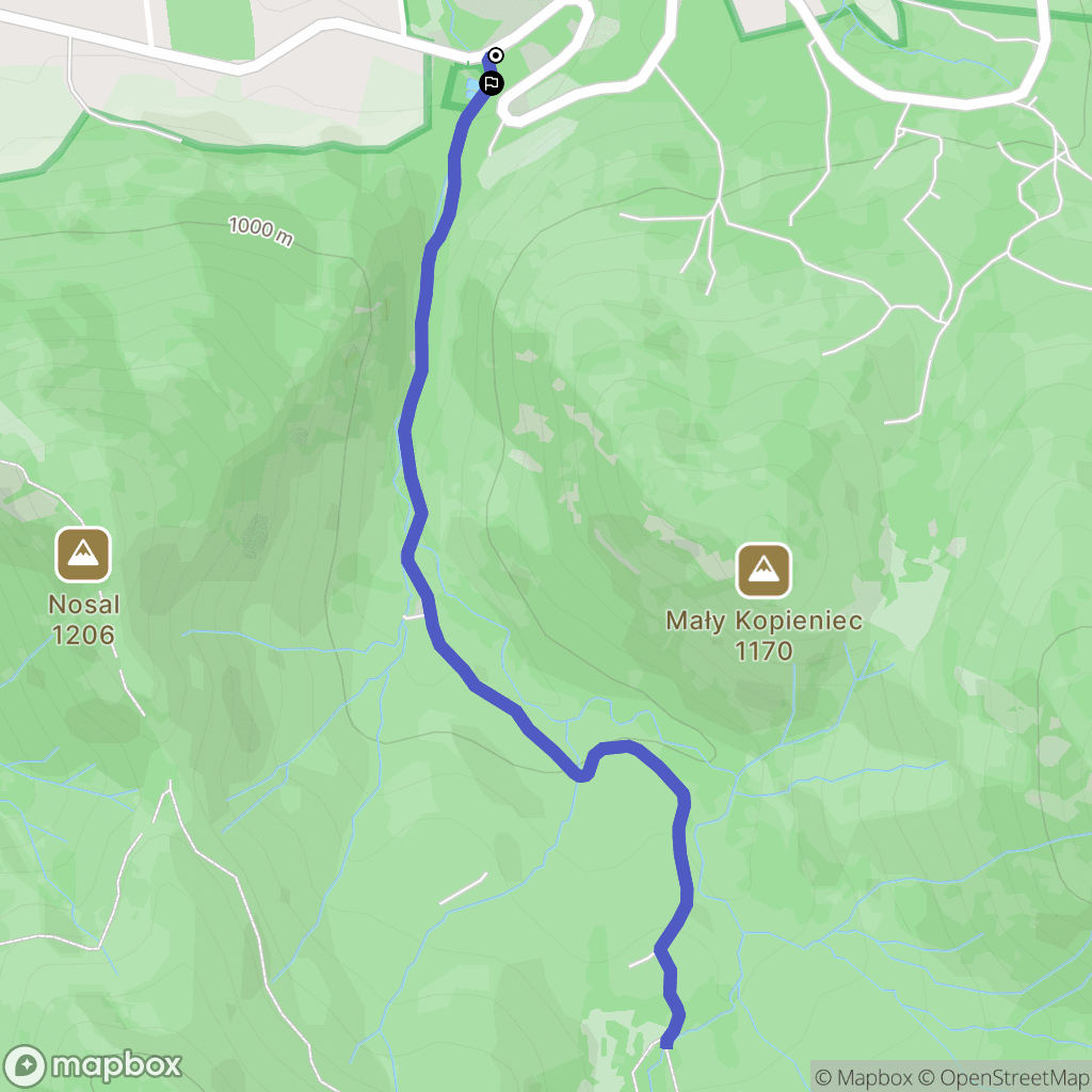 Zakopane: mapa trasy - Poland