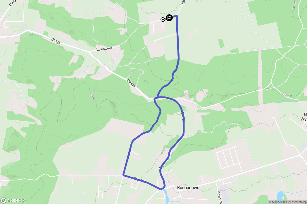 Góra: mapa trasy - Poland