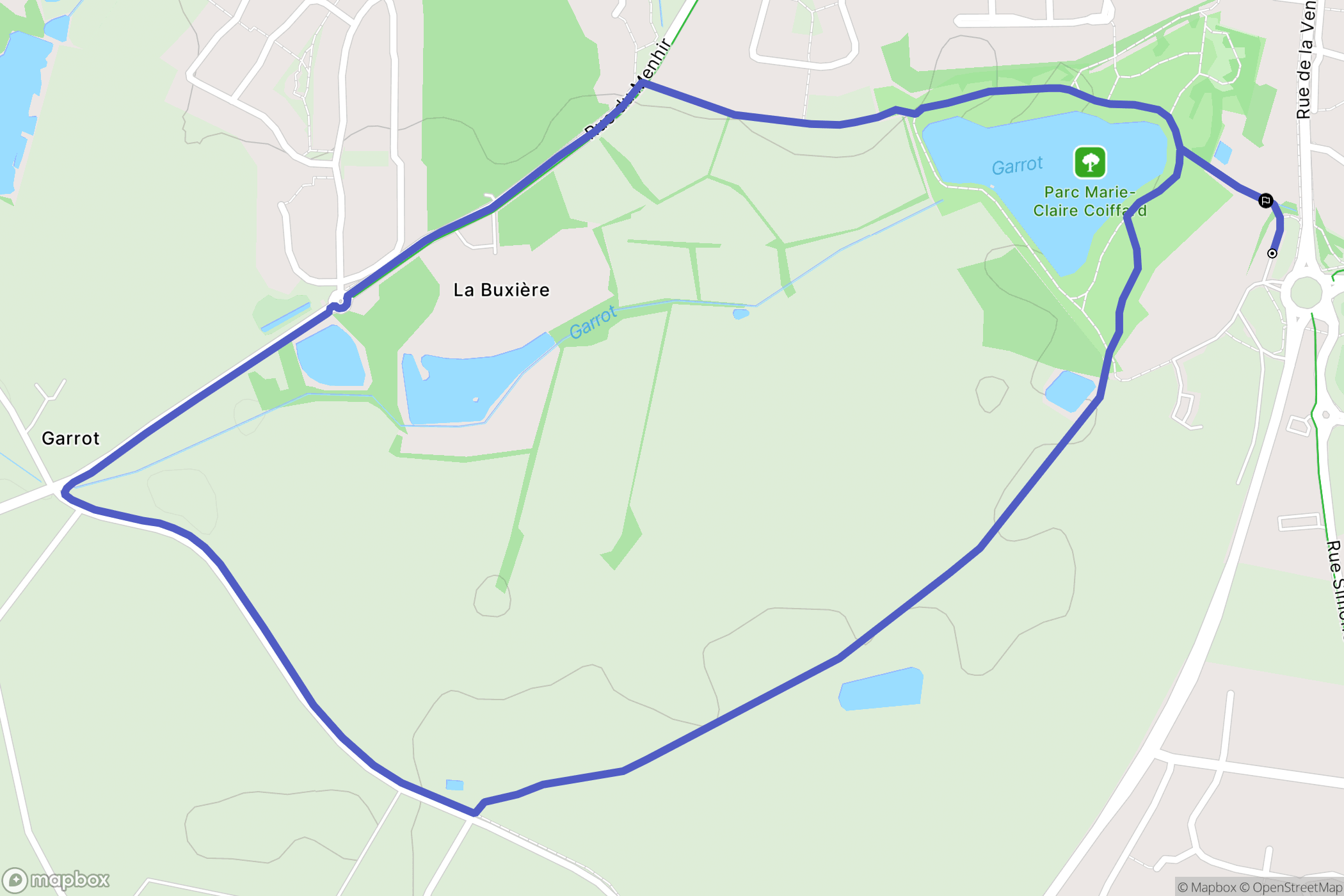 Sèvremoine : carte du parcours de randonnée - France