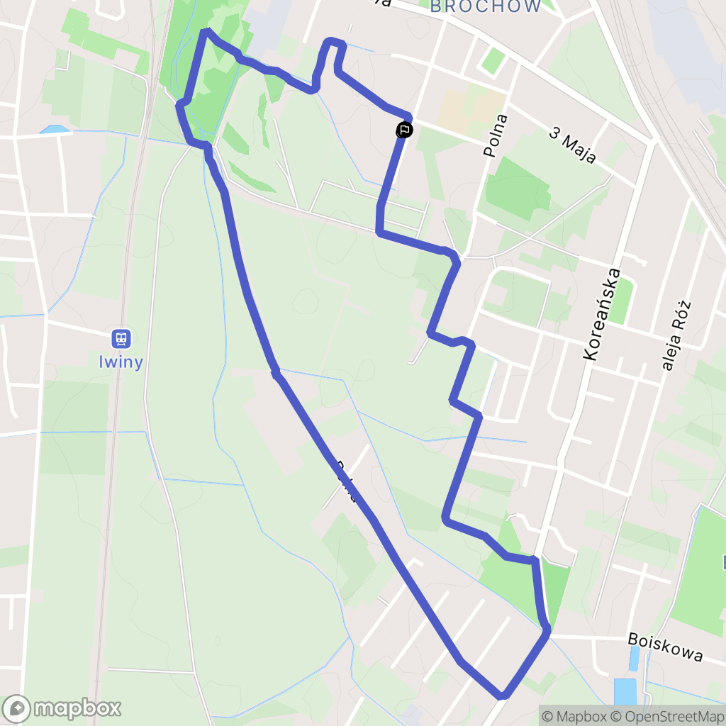 Wrocław: mapa trasy - Poland