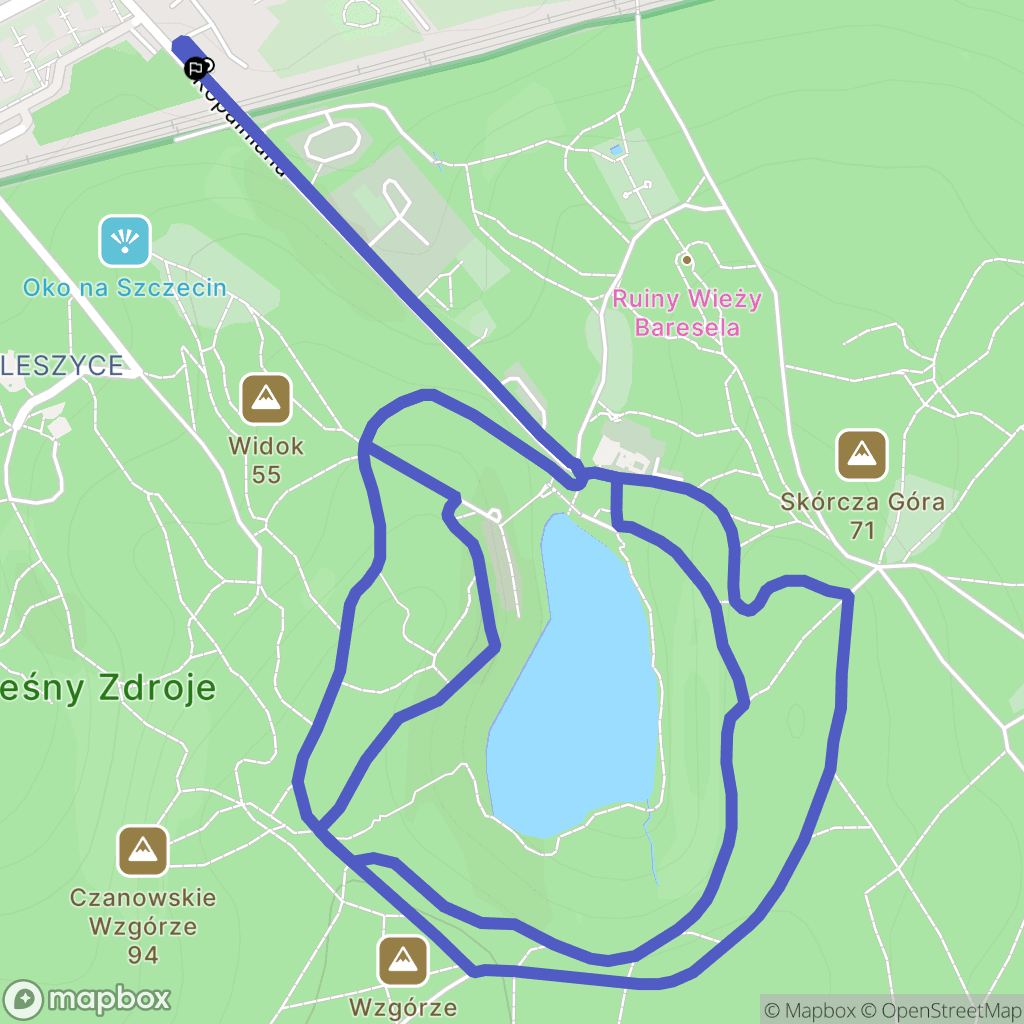 Szczecin: mapa trasy - Poland