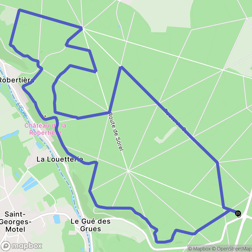 Abondant : carte du parcours de randonnée - France