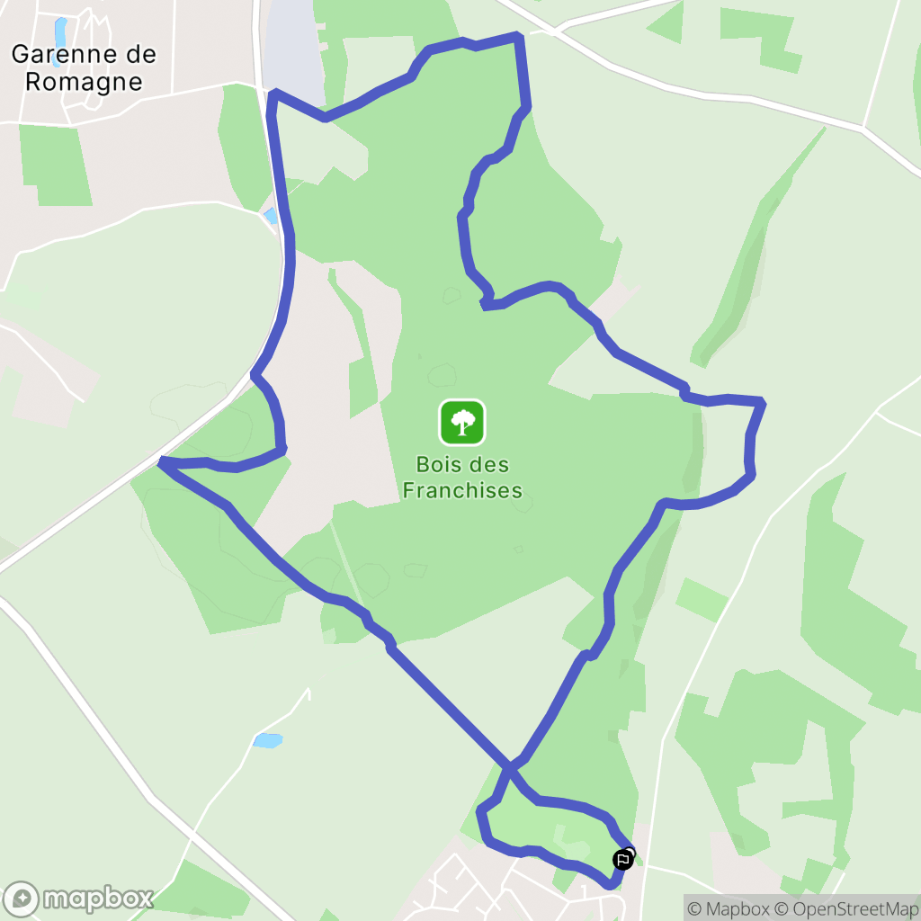 Charvieu-Chavagneux : carte du parcours de randonnée - France