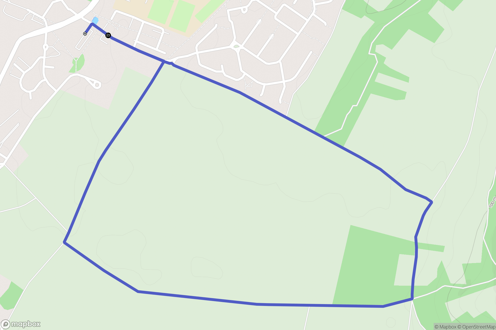 Magnanville : carte du parcours de randonnée - France