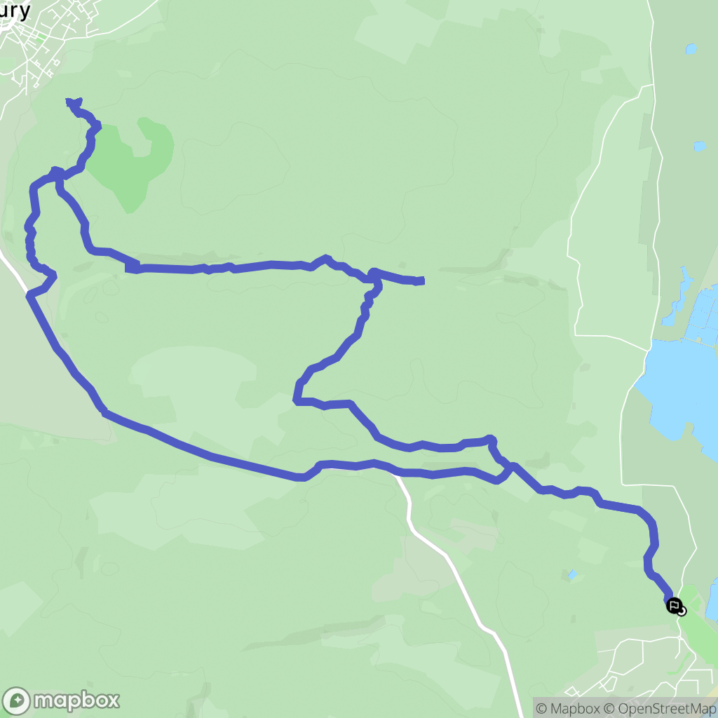 Fleury : carte du parcours de randonnée - France
