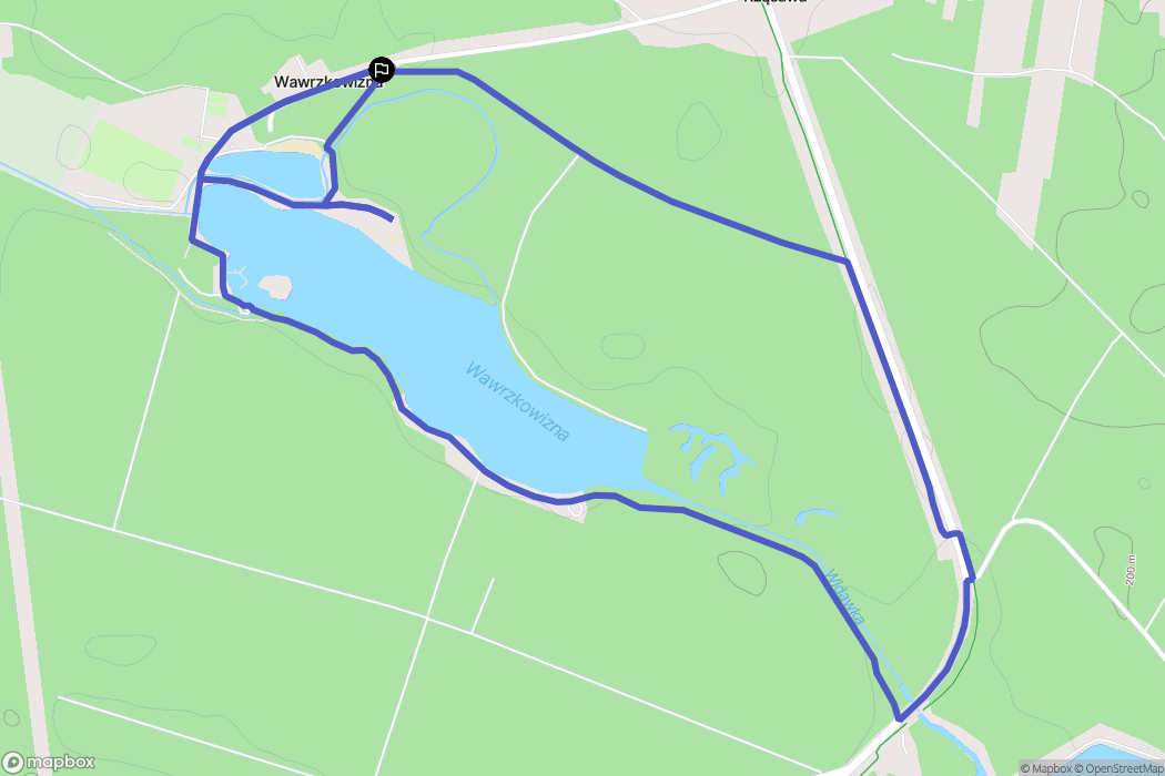 Wawrzkowizna: mapa trasy - Poland