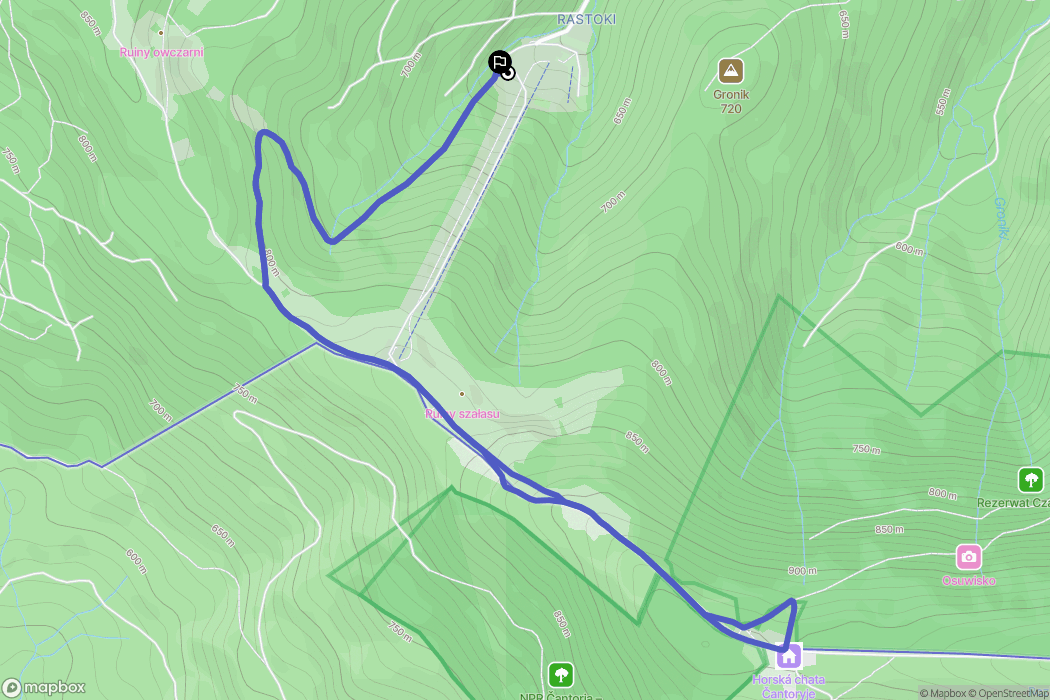 Ustroń: mapa trasy - Poland