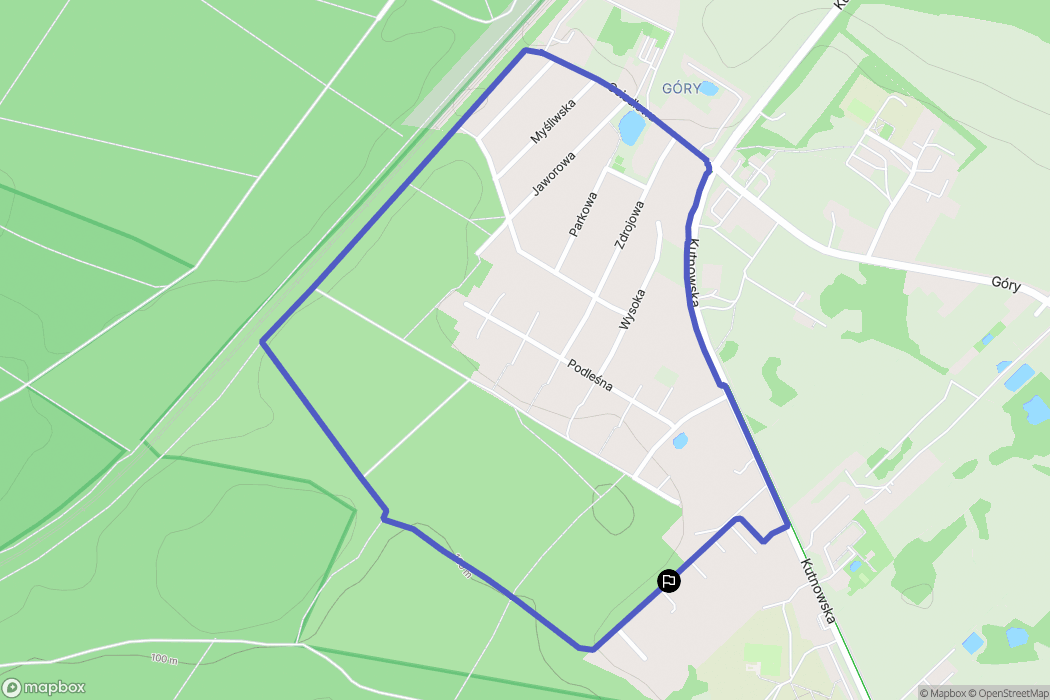 Płock: mapa trasy - Poland