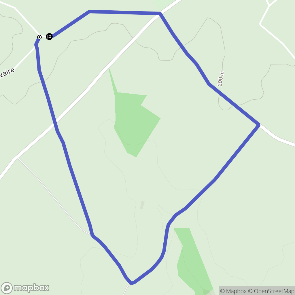 La Chapelle-Saint-Ouen : carte du parcours de randonnée - France
