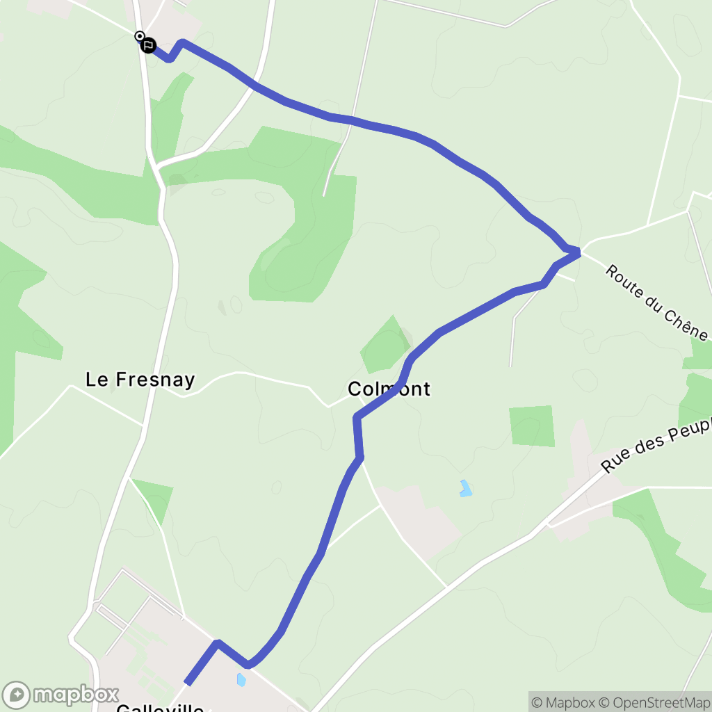 Fultot : carte du parcours de randonnée - France