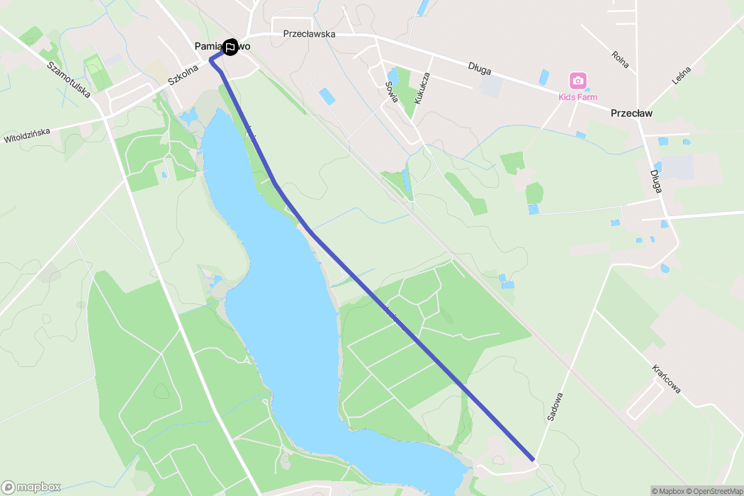 Pamiątkowo: mapa trasy - Poland