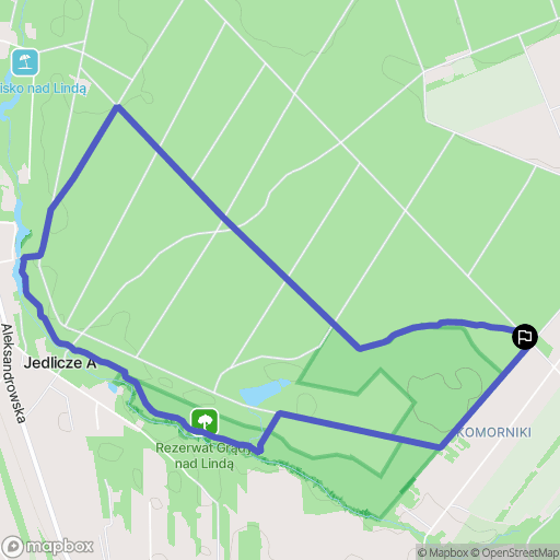 Lućmierz-Las: mapa trasy - Poland