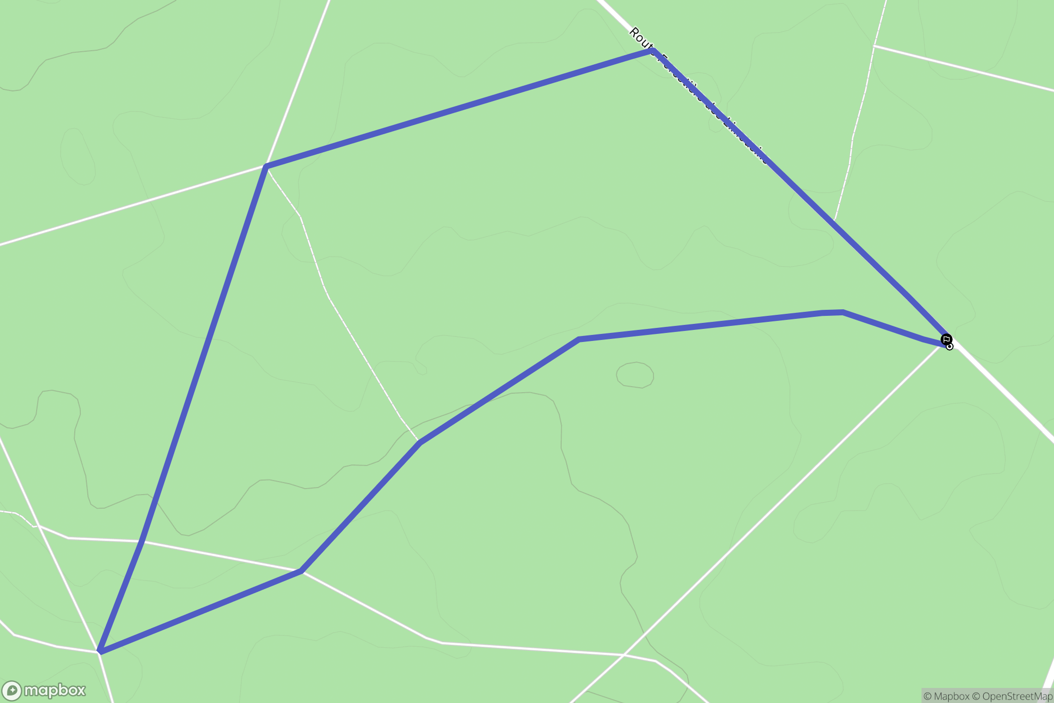 Saint-Saëns : carte du parcours de randonnée - France