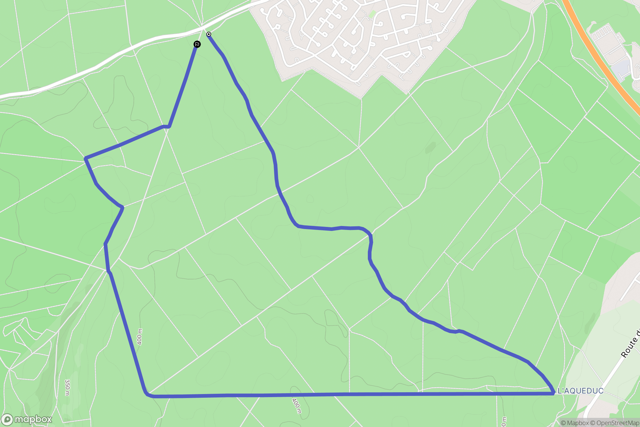 Villers-lès-Nancy : carte du parcours de randonnée - France