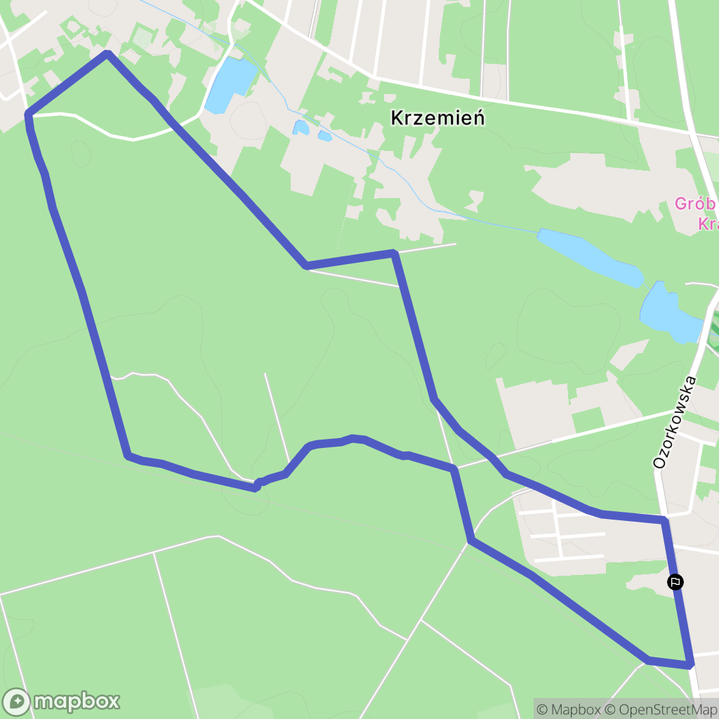 Grotniki: mapa trasy - Poland