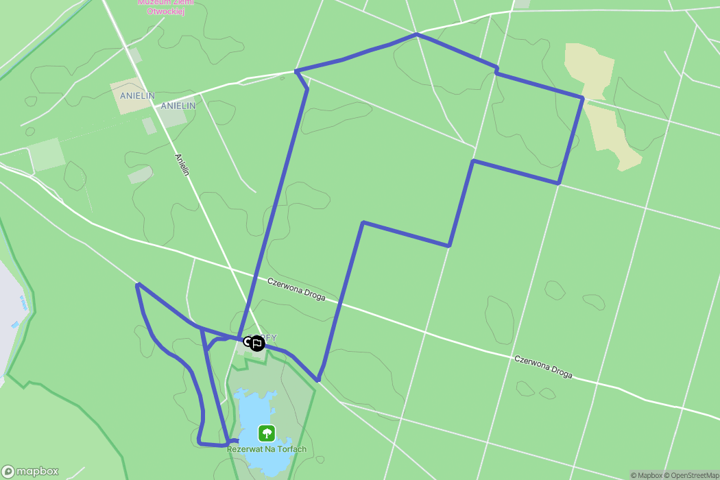 Karczew: mapa trasy - Poland