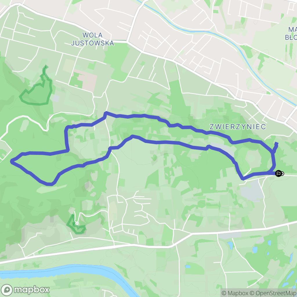 Kraków: mapa trasy - Poland