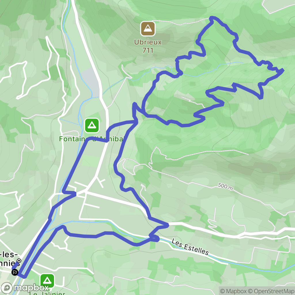 Buis-les-Baronnies : carte du parcours de randonnée - France