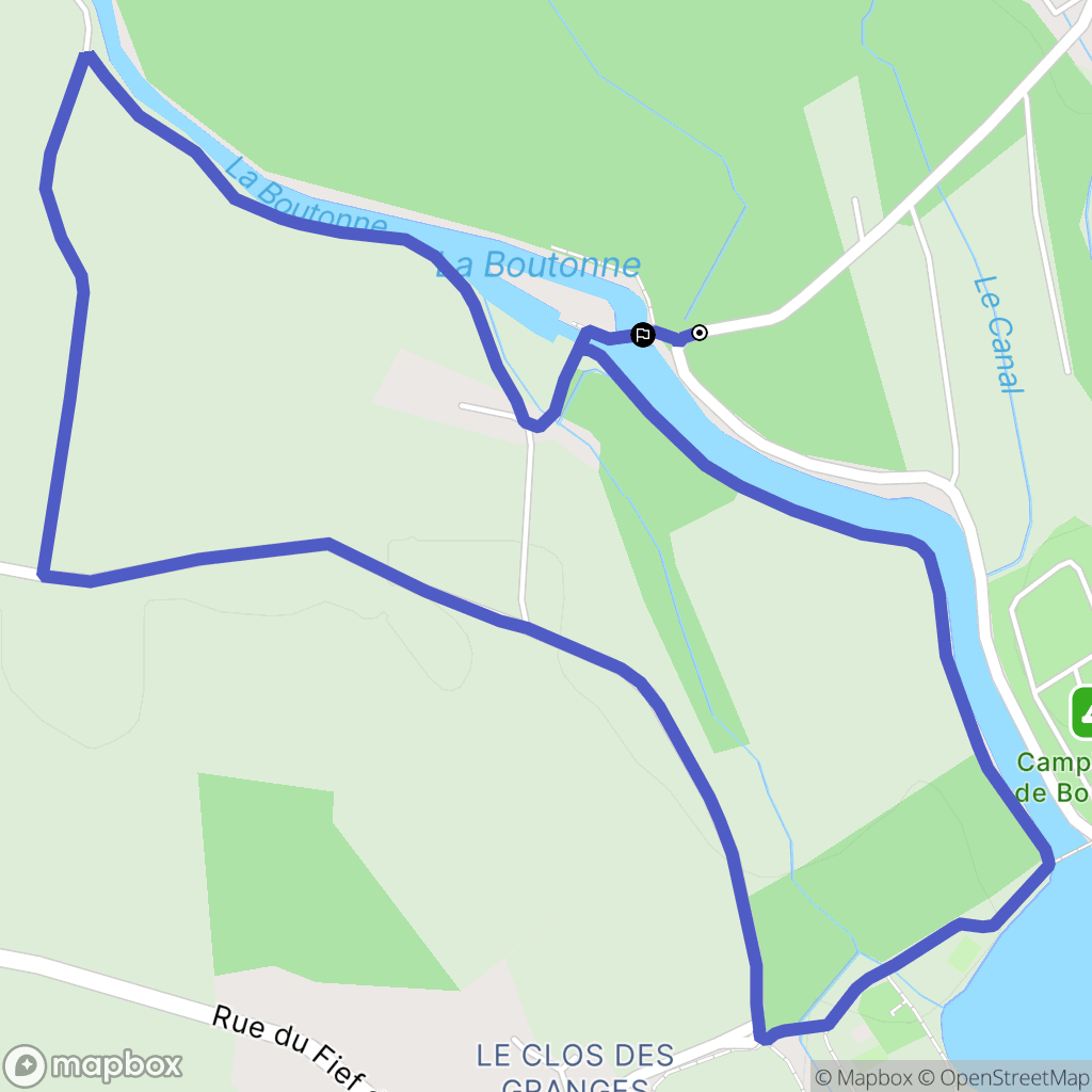 Saint-Jean-d'Angély : carte du parcours de randonnée - France