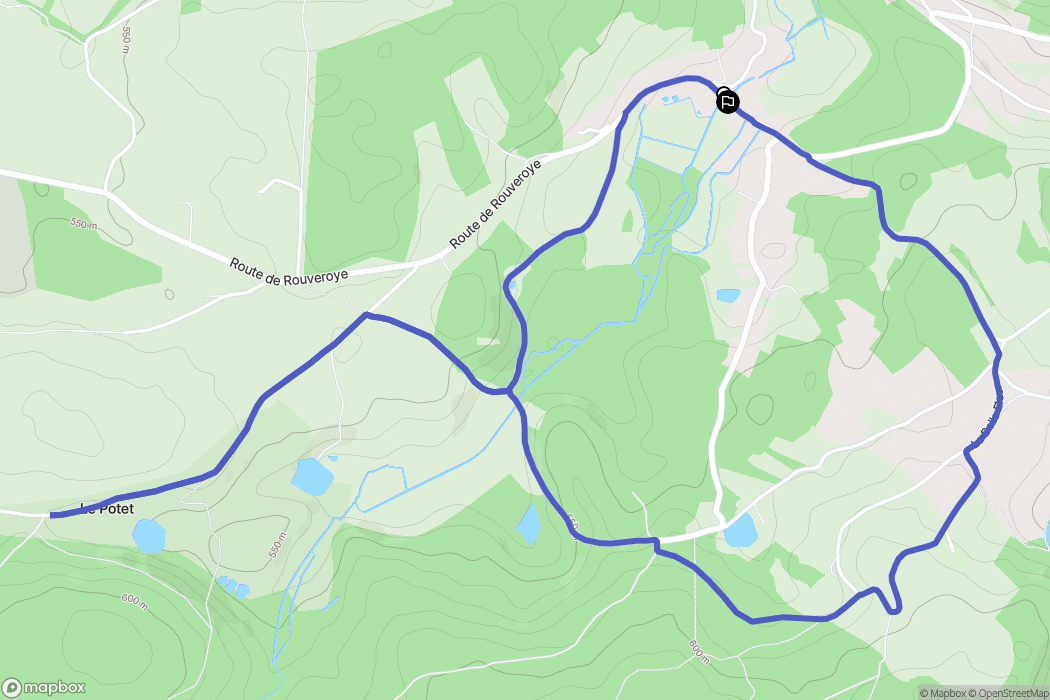 Saint-Nabord : carte du parcours de randonnée - France