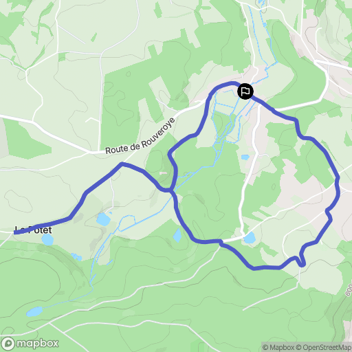 Saint-Nabord : carte du parcours de randonnée - France