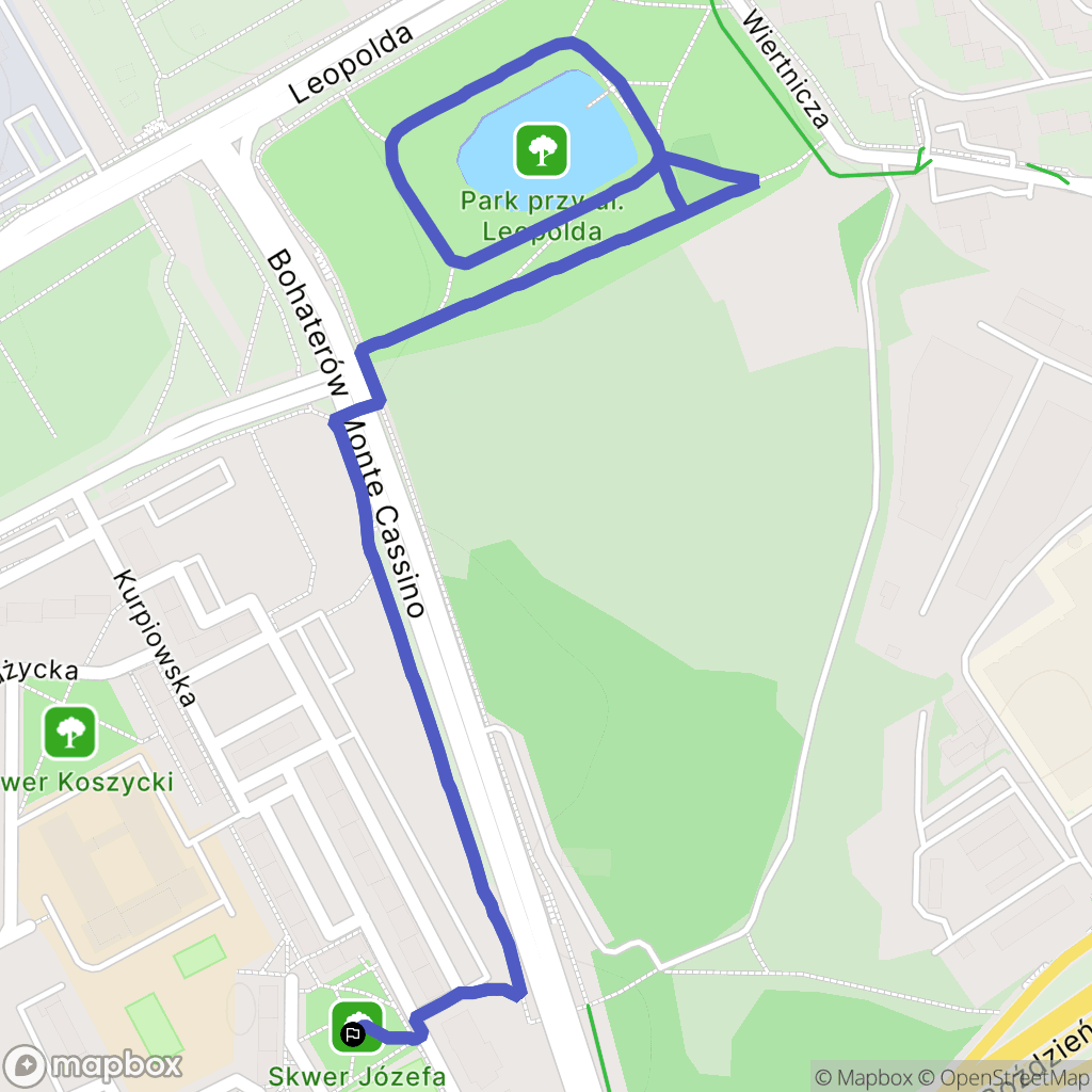 Katowice: mapa trasy - Poland