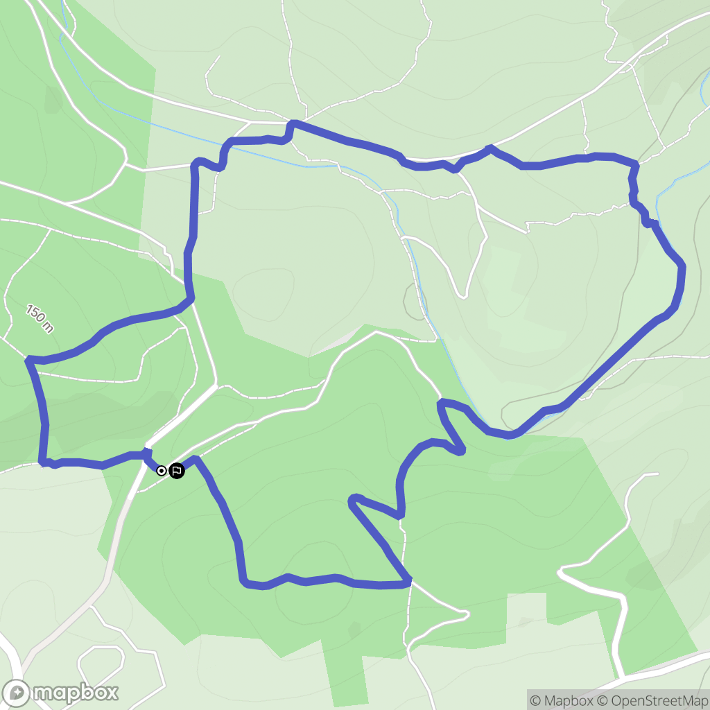Murviel-lès-Montpellier : carte du parcours de randonnée - France