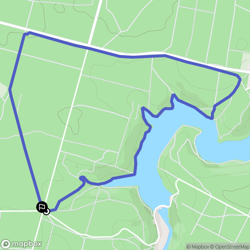 Mervent : carte du parcours de randonnée - France