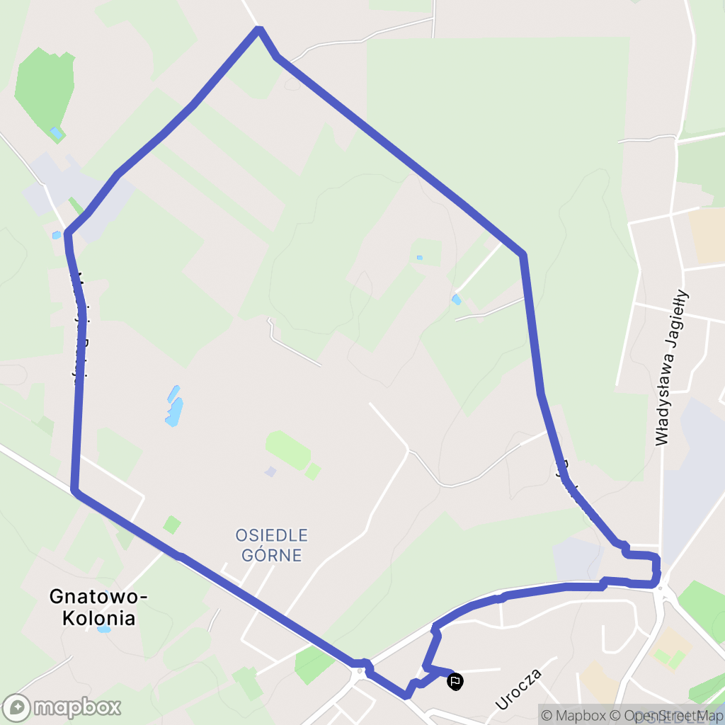 Kętrzyn: mapa trasy - Poland