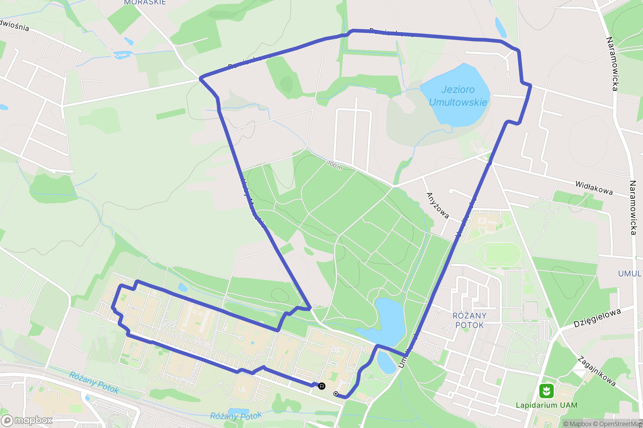 Poznań: mapa trasy - Poland