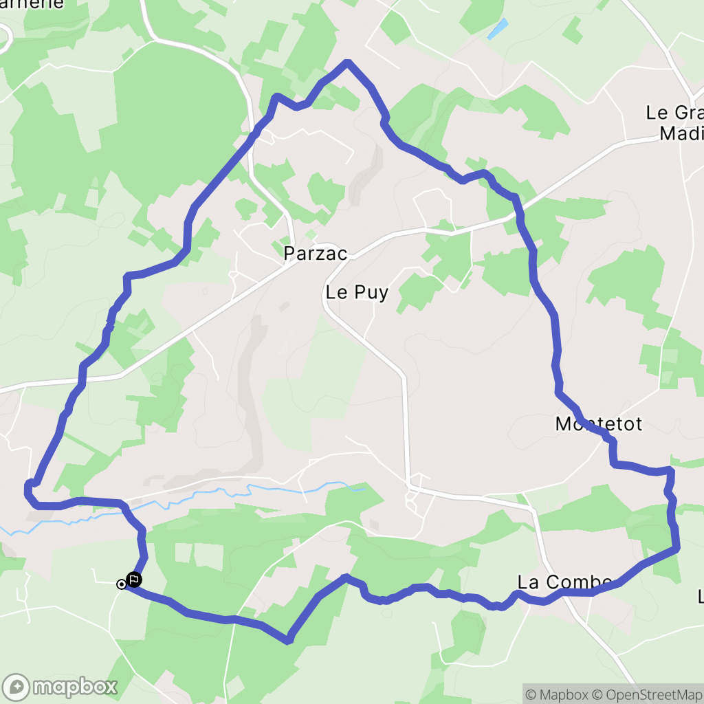 Cellefrouin : carte du parcours de randonnée - France