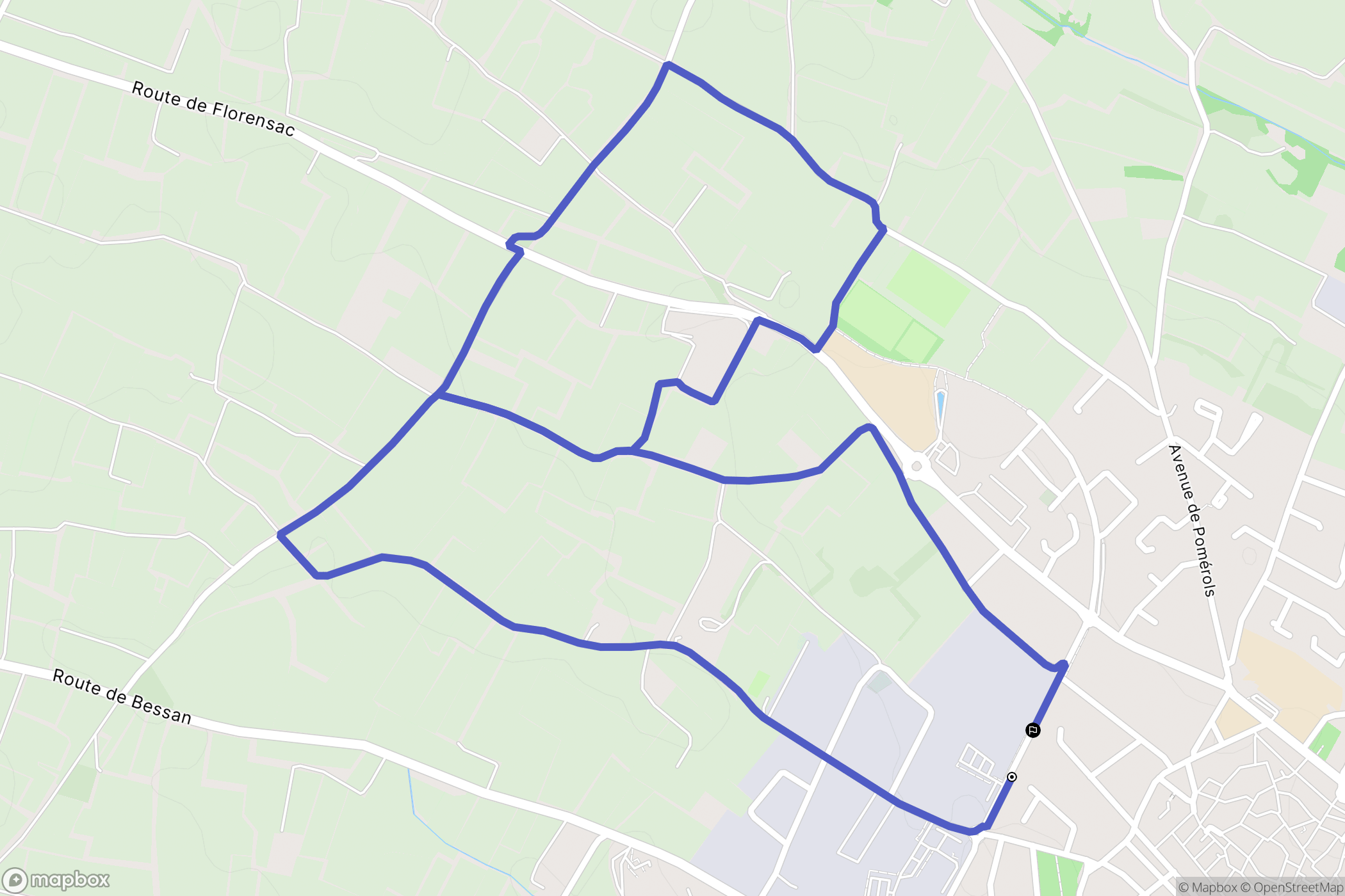 Marseillan : carte du parcours de randonnée - France