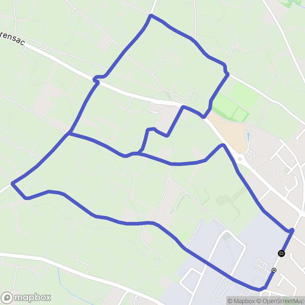 Marseillan : carte du parcours de randonnée - France