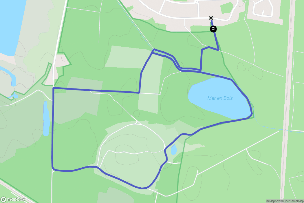Wittelsheim : carte du parcours de randonnée - France